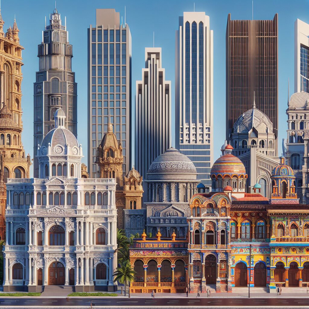 Diverse Architectural Styles in Cities
